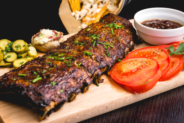 Herbal tea on a small tray